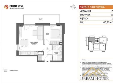 Na sprzedaż nowoczesne 3-pokojowe mieszkanie 40,83 m² w Gdyni mieszkanie Gdynia, Chylonia, Orzechowa