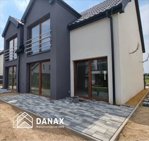 Do sprzedania nowoczesny bliźniak 160 m² z dużymi przeszkleniami dom Piekary