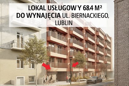 lokal użytkowy na wynajem 68m2 lokal użytkowy Lublin, Mieczysława Biernackiego
