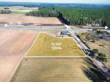 Zapraszam do obejrzenia działki 10 528 m² w Cisowie działka Sztabin, Cisów