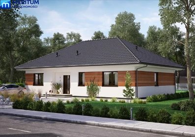 Nowoczesny dom parterowy z dużą działką i zielenią dom Żelechów