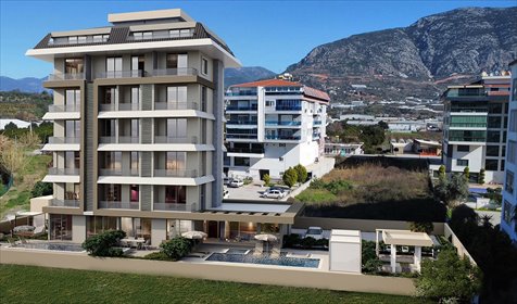 Nowoczesny 2 pok. apartament z udogodnieniami 300 m od plaży mieszkanie Alanya, Kestel, Alanya, Antalya