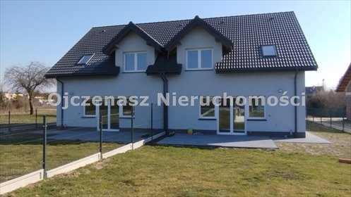 Energooszczędny dom bliźniak 147 m² z garażem i tarasem dom Sicienko