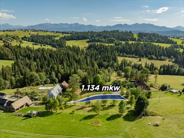 Sprzedam działkę 1134 m² w Czerwiennym z widokiem na Tatry działka Czerwienne