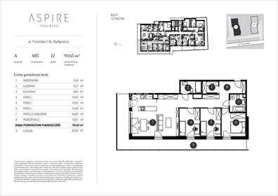 Przestronne 4-pokojowe mieszkanie 95,6 m² w Bydgoszczy mieszkanie Bydgoszcz, Toruńska