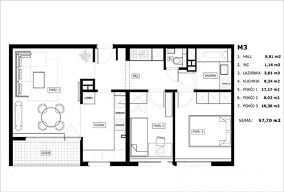 mieszkanie na sprzedaż 58m2 mieszkanie Warszawa, Bielany, Marymont, Klaudyny