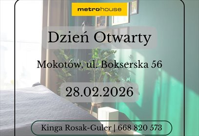 mieszkanie na sprzedaż 64m2 mieszkanie Warszawa, Mokotów, Bokserska