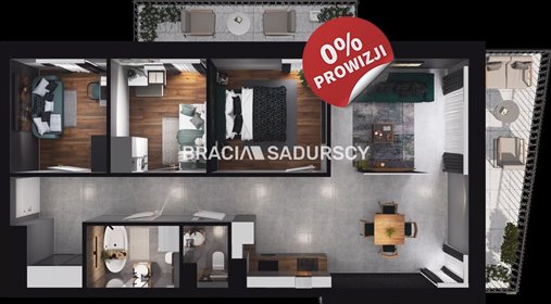 Mieszkanie czteropokojowe na sprzedaż Kraków, Prądnik Czerwony, Prądnik Czerwony, Reduta 74m2 Foto 4