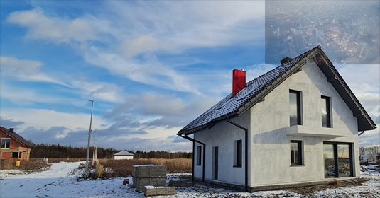 Nowoczesny dom w Wieszowie – 111,99 m2, surowy zamknięty dom Wieszowa, Dworcowa