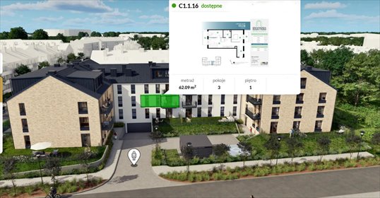 Mieszkanie 62 m² z balkonem (Fabryczna, Wrocław) mieszkanie Wrocław, Fabryczna, Maślice