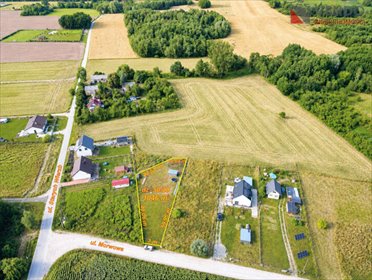 Działka budowlana 1046 m² - garaż - pozwolenie na dom działka Gorzkie Pole, Morwowa