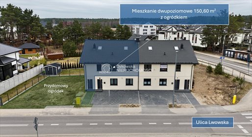 Sprzedam dwupoziomowe mieszkanie 150 m² z ogródkiem i parkingiem mieszkanie Lębork, Lwowska