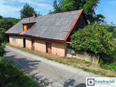 Dom drewniany 50 m² w Głębokiem (media, potencjał) dom Głębokie