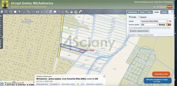 działka na sprzedaż 2338m2 działka Komorów