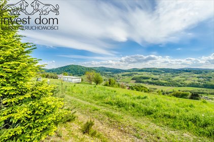 Na sprzedaż malownicza działka z panoramicznym widokiem na Beskid Niski działka Ropa