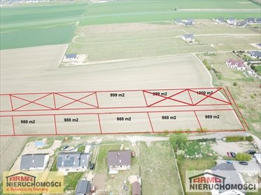 Do sprzedania działka 989 m² z warunkami zabudowy w Stargardzie działka Stargard, OS. PODMIEJSKIE