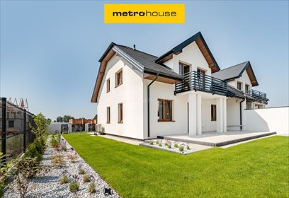 Połowa bliźniaka z garażem, stan surowy otwarty dom Mława, Rachockiego