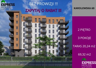 mieszkanie na sprzedaż 69m2 mieszkanie Łódź, Polesie, Karolewska