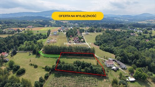 Polecam działkę 49 arów z potencjałem inwestycyjnym i rezydencjonalnym działka Łąkta Górna