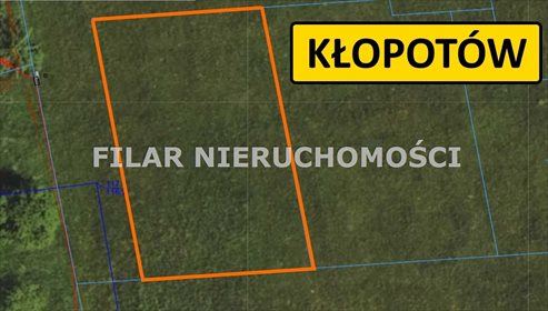 działka na sprzedaż 714m2 działka Kłopotów