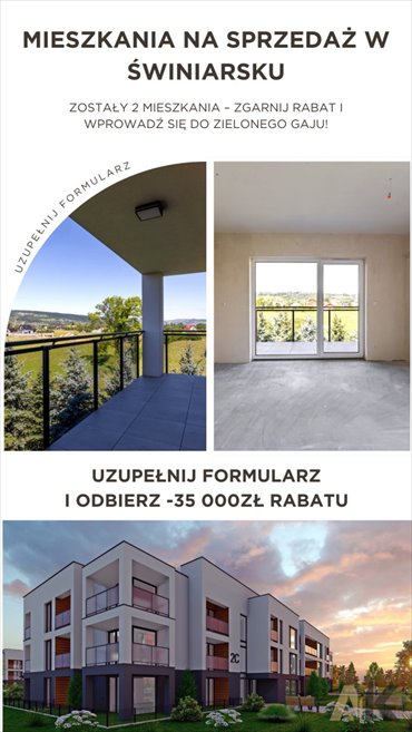 mieszkanie na sprzedaż 57m2 mieszkanie Świniarsko