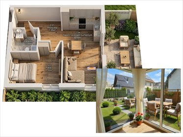 mieszkanie na sprzedaż 38m2 mieszkanie Kraków, Bieżanów-Prokocim, Prokocim, Bieżanowska