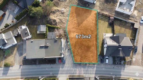 Dopiewiec: Działka 673m² | media | droga działka Dopiewiec, Kolejowa