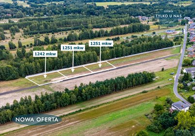 działka na sprzedaż 1251m2 działka Rembieszów