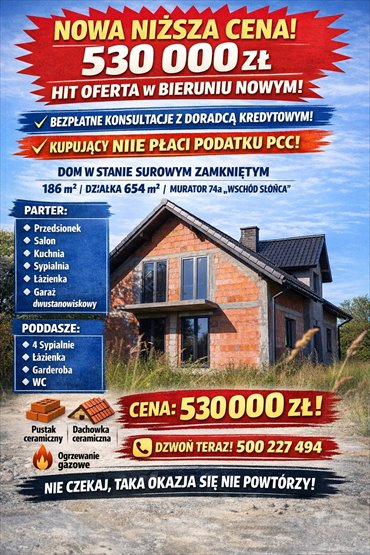 dom na sprzedaż 186m2 dom Bieruń