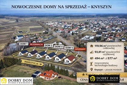 Nowoczesny dom 120 m² z ogrzewaniem podłogowym dom Knyszyn
