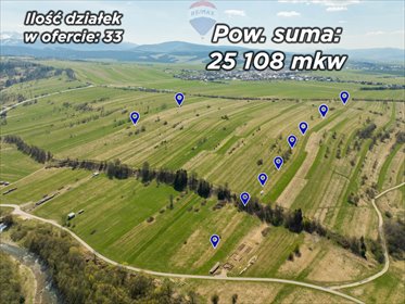 Działka 25 108 m² z lasem i terenami rolnymi działka Chochołów