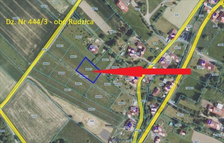 działka na sprzedaż 1019m2 działka Rudzica