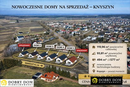 Nowoczesny dom 120 m² z ogrzewaniem podłogowym dom Knyszyn