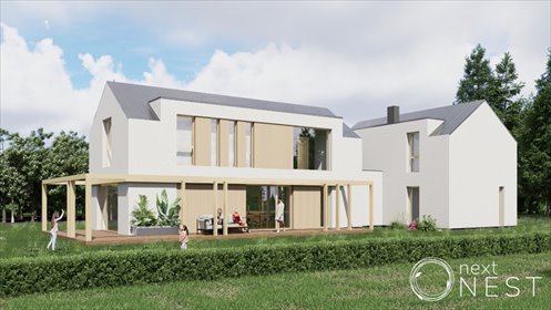 Nowoczesny dom wolnostojący 239 m2 z ogródkiem w Konstancinie dom Konstancin-Jeziorna, Cedrowa