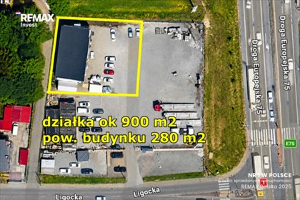 Lokal użytkowy 280 m2 z dużym placem przy ruchliwej trasie lokal użytkowy Czechowice-Dziedzice, Ligocka