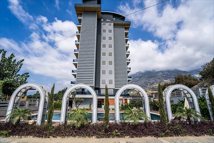 Luksusowe 2-pokojowe mieszkanie z widokiem na morze mieszkanie Mahmutlar, Mahmutlar, Alanya, Antalya