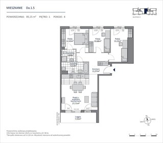 Mieszkanie na sprzedaż 85m2 mieszkanie Gdańsk, Morena