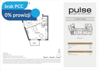 Przestronne 2-pokojowe mieszkanie z balkonem w Bydgoszczy mieszkanie Bydgoszcz, Wzgórze Wolności, Wojska Polskiego