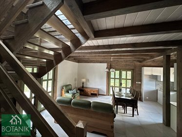 Zapraszam do obejrzenia domu 130 m² w Kęble z drewna Księżycowego dom Kębło
