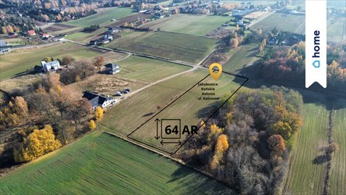 działka na sprzedaż 64m2 działka Jakubowice Konińskie-Kolonia, Kalinowa