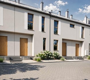Nowoczesny segment 73 m² z ogródkiem, gotowy do aranżacji dom Słomin