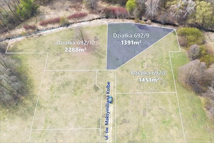 Działka nad rzeką w Budach Zosinych - idealna pod dom. działka Budy Zosine, Batalionu