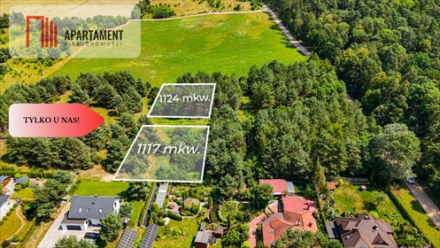 Polecam działkę budowlaną 1117 m² w Kruszynie z WZ działka Kruszyn