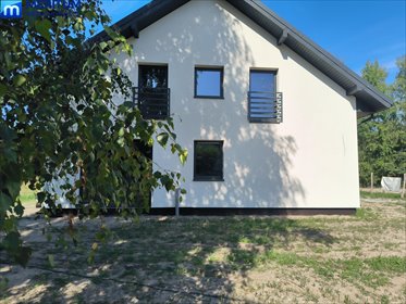 Nowoczesny bliźniak 140 m2 z garażem i dużą działką dom Żabia Wola