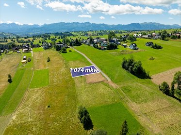 Sprzedam działkę 1074 m² z widokiem na Gorce w Leszczynach działka Leszczyny