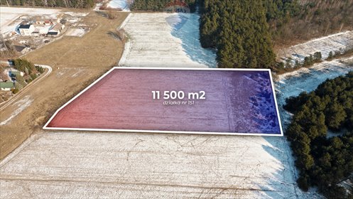 działka na sprzedaż 14772m2 działka Badowo-Mściska