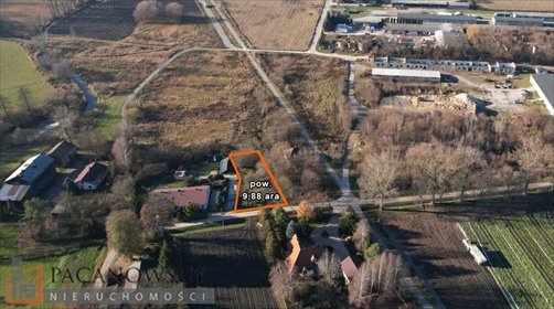 Działka budowlano-usługowa 9,88 ara Klimontów, media, warunki działka Klimontów