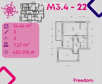 mieszkanie na sprzedaż 54m2 mieszkanie Bonin