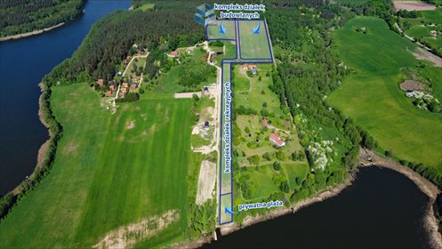 Na sprzedaż działka 1000 m² z dostępem do jeziora działka Kłębowo