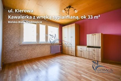 Kawalerka z widokiem, do odświeżenia, centrum Bielska mieszkanie Bielsko-Biała, Biała Śródmieście
